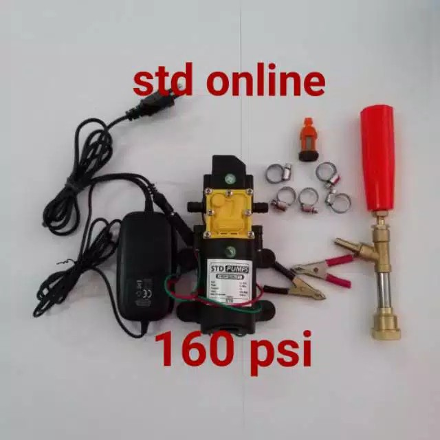 Alat cuci motor steam motor mobil high pressure 12v listrik portable 160psi tanpa selang
