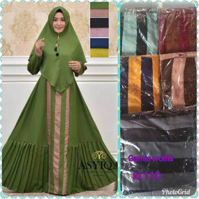 ASYIQA GAMIS SUPER JUMBO by RAYHANUN LD 90 - LD 160 170 180