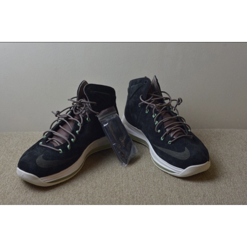 Sepatu Basket Nike Lebron X EXT QS Black Suede (Original)