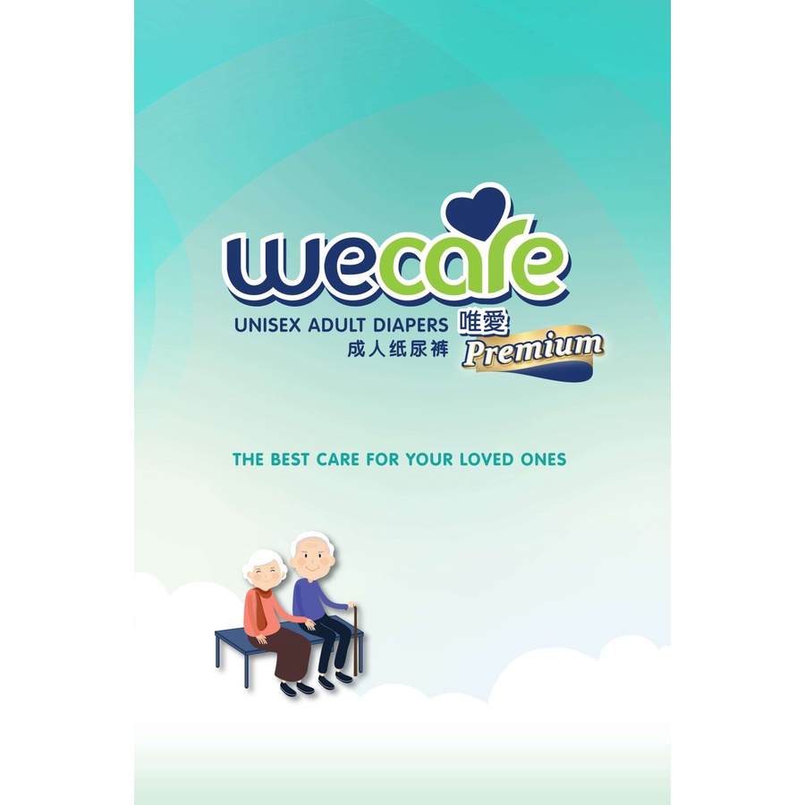 WECARE | Adult Diapers Premium M10 L8 XL8 | Popok Perekat We Care