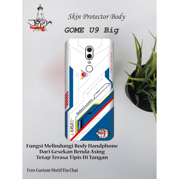 Dapat 2pcs Garskin Gome U9 Motif gun - Free Custom Motif