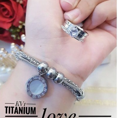 TiTanium set gelang cincin p639