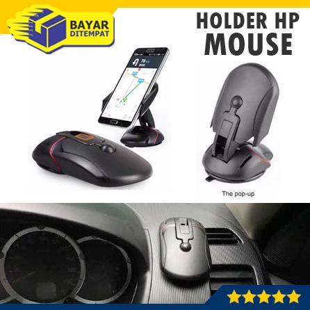 Holder HP MOUSE Mobil Car Holder Smartphone Dudukan Handphone [AHP11]