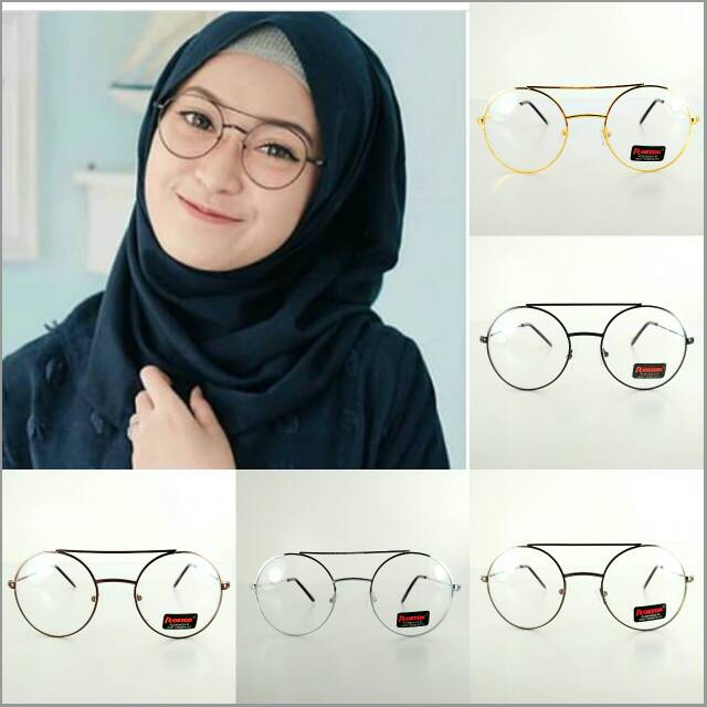 FREE BOX DAN LAP KAIN Kacamata bulat palang 2139