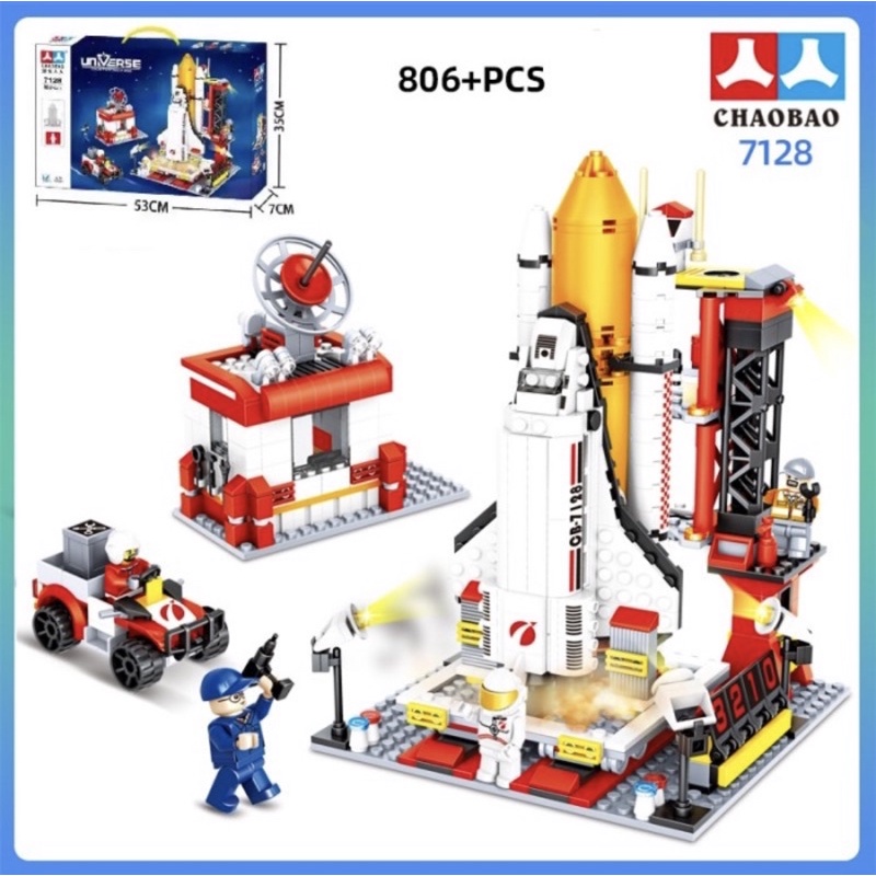 Brick Astronot Universe Besar - Universe Mysteries Of Space 806 PCS- Brick Pesawat Luar Angkasa