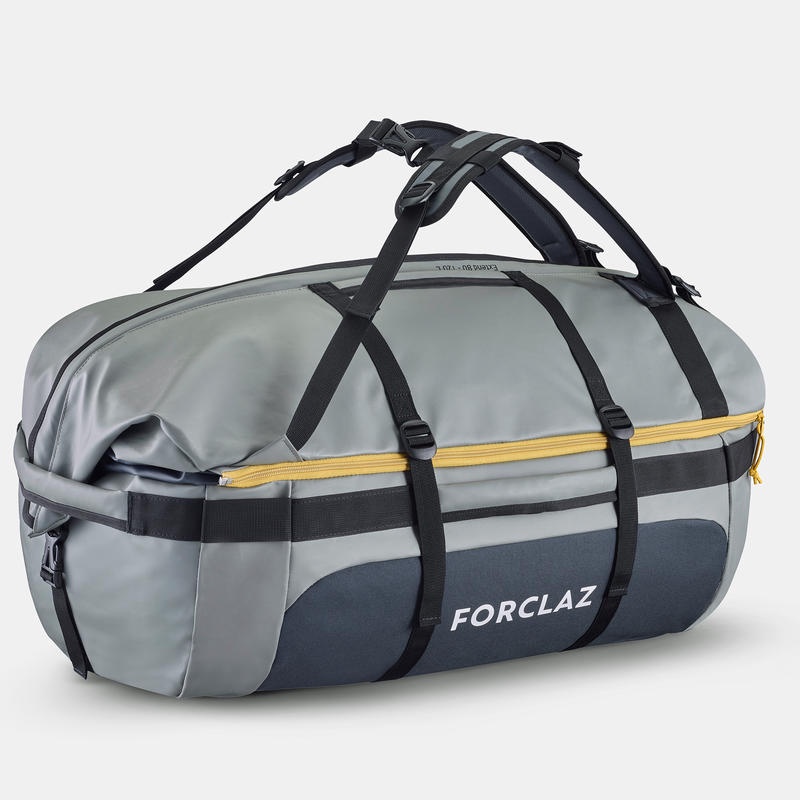 FORCLAZ Voyage Tas Gunung Extend 80-120 L Trekking Hiking Carry Bag - Grey