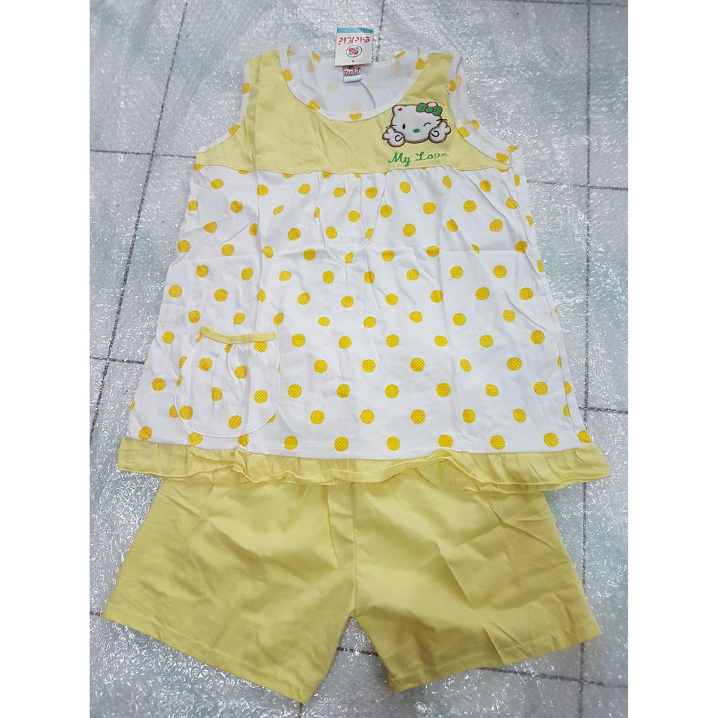 Baby Doll Baju Tidur Wanita Bahan Kaos Tebal Dingin merk SieLie Pendek