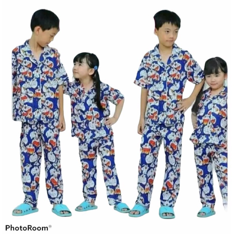 Baju tidur anak motif kartun terfavorit piyama anak pakaian tidur anak stelan anak baju anak murah