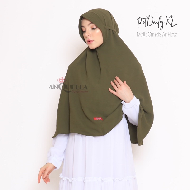 Jilbab pet daily crinkle ory by Anquela hijab