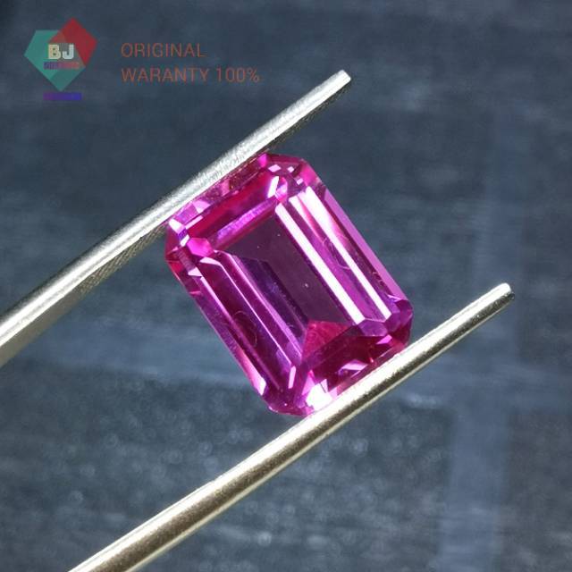 KING Ruby Pink Rose 14MM- 18MM High quality 9 Mohs Emerald Cut