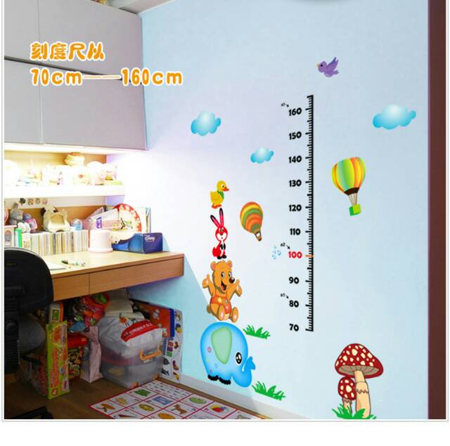 RELIZA Wall Sticker / Stiker Dinding Pengukur Tinggi Badan Anak Grow Up AY9233