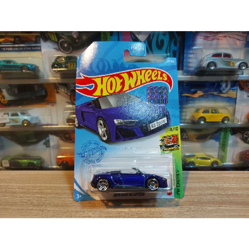 HOT WHEELS 2019 AUDI R8 SPYDER BLUE - NOT MINT/BLISTER JELEK - FS 2021