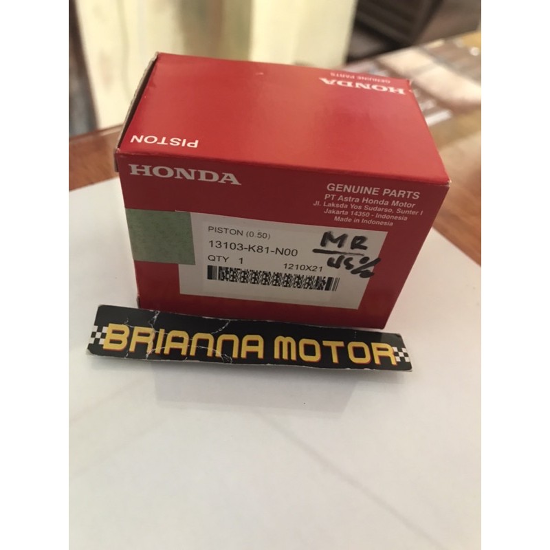 PISTON ONLY 50 BEAT FI ESP SCOOPY ESP ORI HONDA 13103 K81 N00