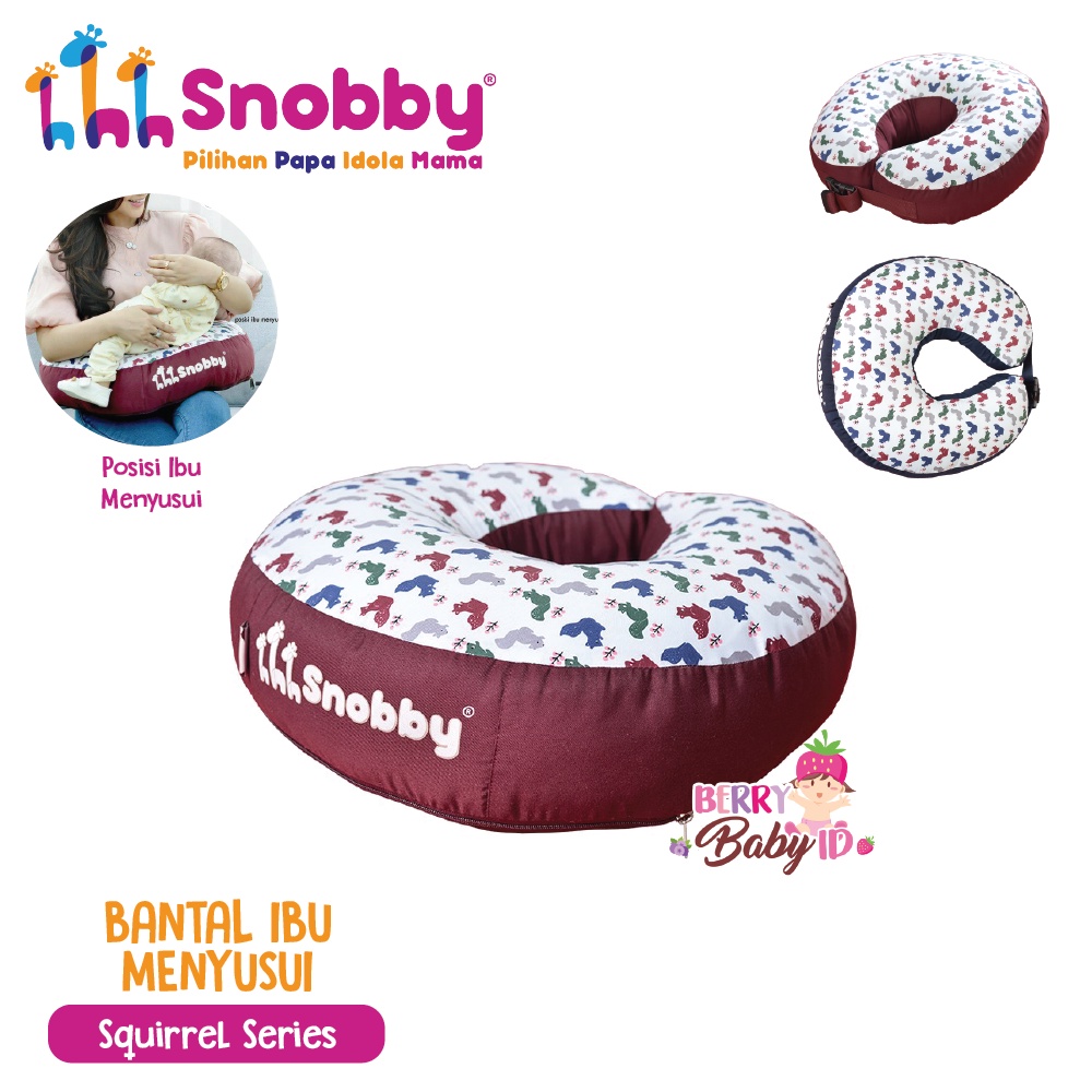 Snobby Bantal Ibu Menyusui Perlengkapan Nursing Pillow Multifungsi Berry Mart