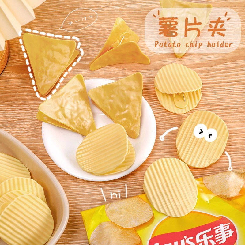 

Paper Clip Potato Chips Plastic Clip