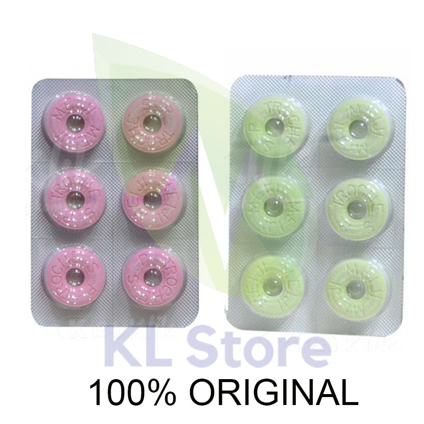 SP TROCHES MEIJI MELON / STRAWBERRY ISI 6 TABLET HISAP ANTISEPTIK OBAT MULUT SAKIT TENGGOROKAN