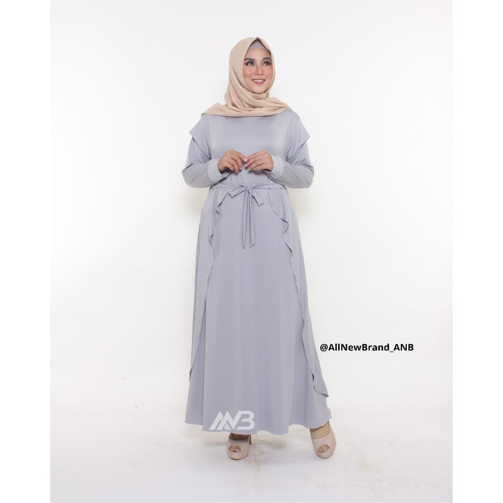 BEFAST - ZEC OOTD Wanita Gamis MICA / Gamis G7 / Grey Jumbo HARGA PROMO DISKON SEMARAK AKHIR TAHUN HARGA GILA / Gamis Jumbo / Gamis Polos / Gamis Terlaris / Gamis Casual Wanita