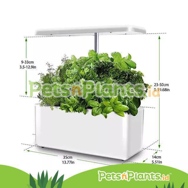 Smart Hidroponik Indoor Lampu LED Grow Light Otomatis Full Spectrum