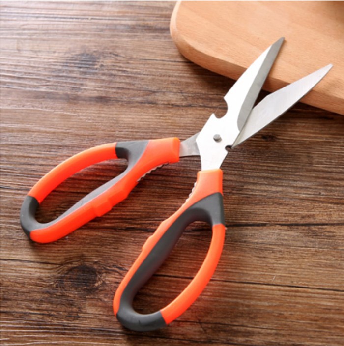 Gunting Dapur 4in1 Super Tajam Multi Fungsi / Pembuka Botol dan Kacang