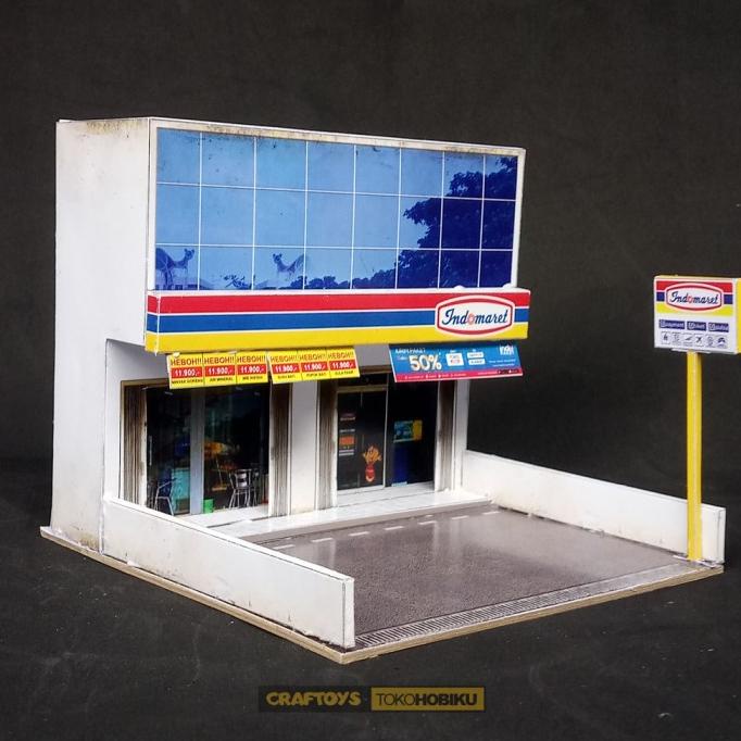 DIORAMA DIECAST SKALA 64 - MINIATUR RUKO INDOMARET Terlaris