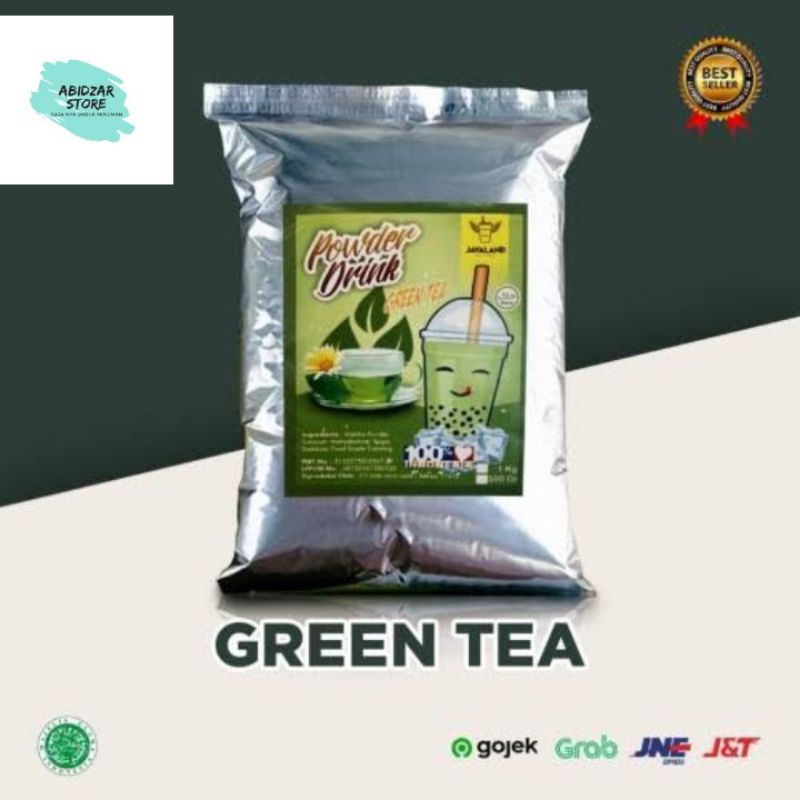 

serbuk minuman green tea 1Kg