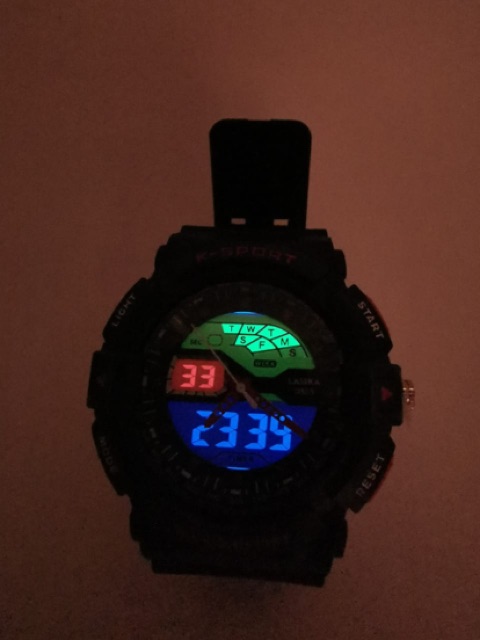 Jam tangan double time lasika sport digital anti air dewasa