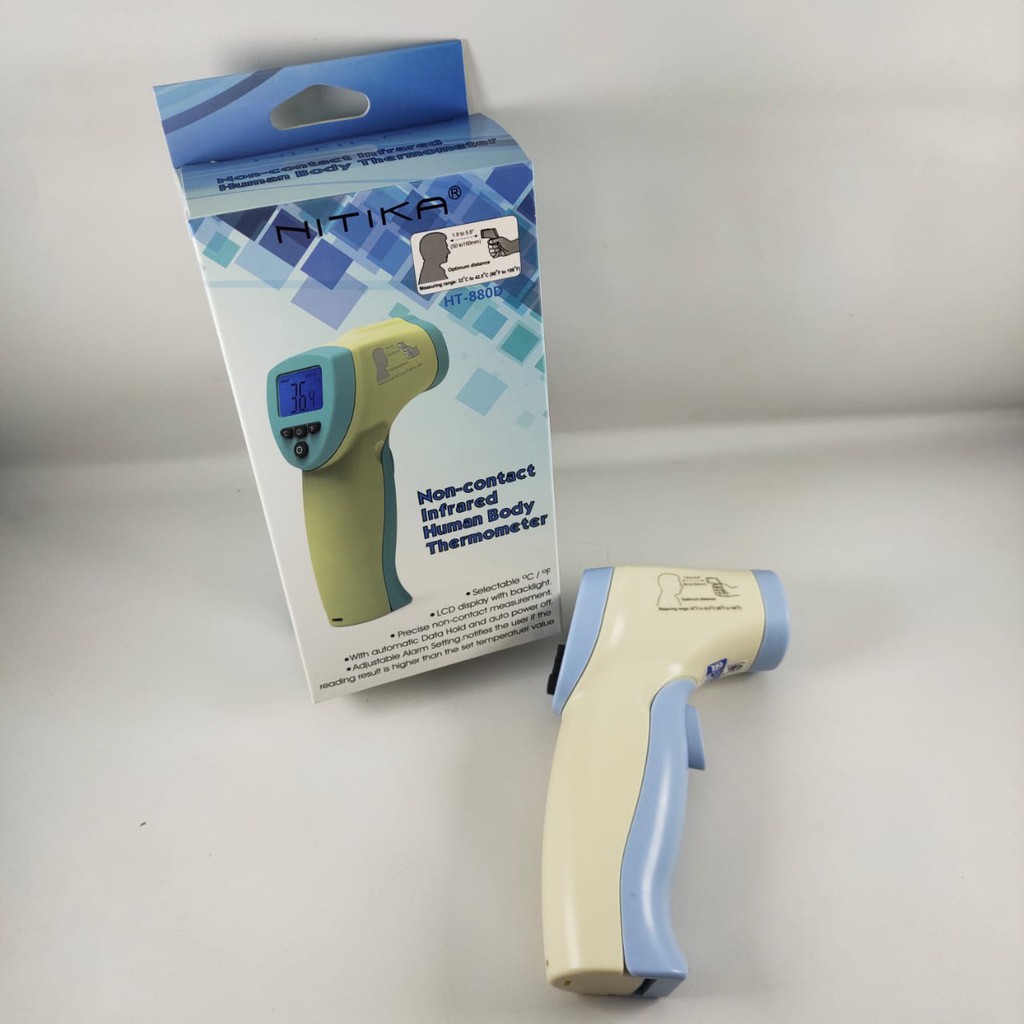 THERMOGUN LASER NITIKA HT 880D / THERMOMETER INFRARED NITIKA HT 880D BODY &amp; OBJECT