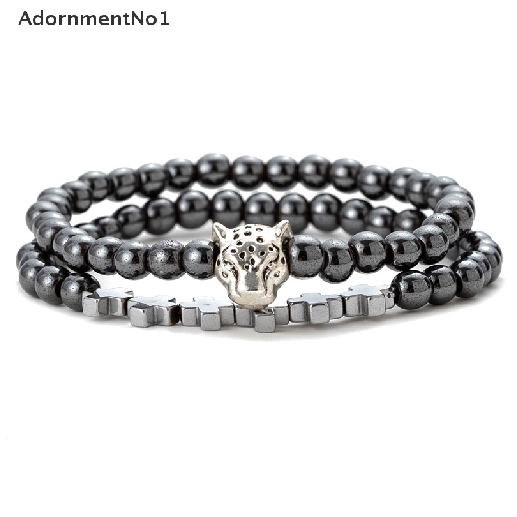 (AdornmentNo1) Gelang Manik Batu Hematite Handmade Untuk Pria