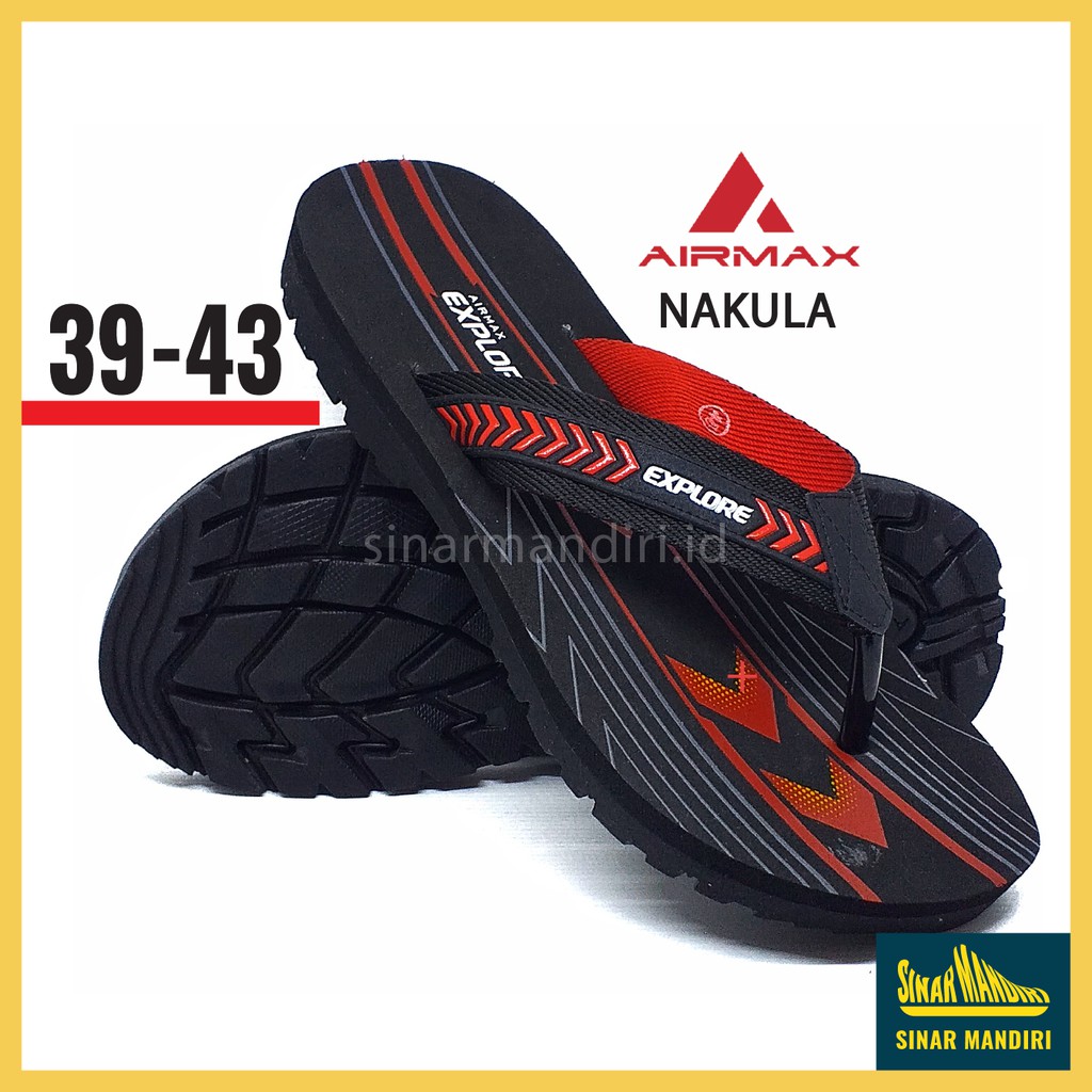 Sandal Jepit Airmax Fashion Nakula Keluaran Terbaru 2021 Trendy Casual Pria Dewasa Anti slip 38-43