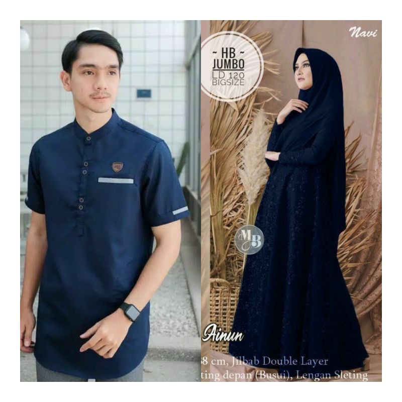 COUPLE GAMIS SYAR'I AINUN COUPLE RAMADHAN