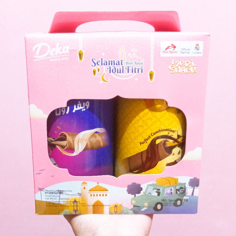 

Hampers Idul Fitri Deka Wafer Roll Kaleng Isi 2 x 110gr / Parcel Lebaran / Gift Box
