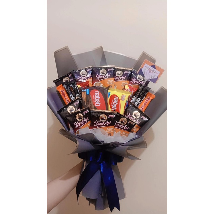 

Naila1_id Buket snack+ kopi / buket kopi / buket jajanan /bouquet snack (MURAH)