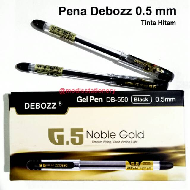

Pena debozz easy gel 0.5mm tinta hitam