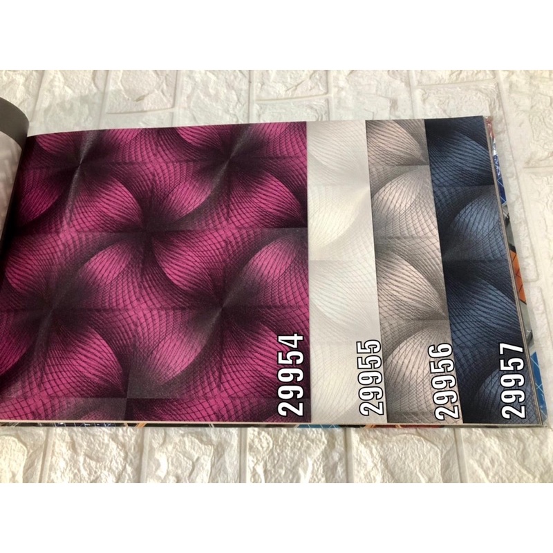 Wallpaper Dinding Motif 3D Geometric Modern Cyber