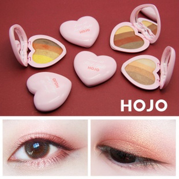 HOJO 8009 Eyeshadow 4 warna palette matte shimmer