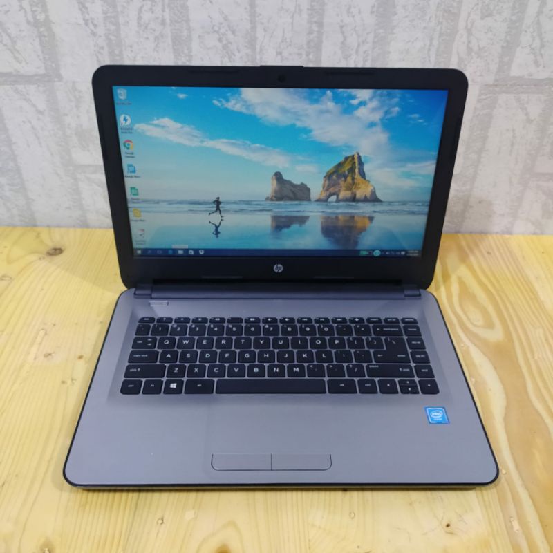 Laptop Hp 14 intel Celeron - N3050 Ram 4GB HDD 500GB Layar 14 inc Windows 10 Siap pakai full aplikasi