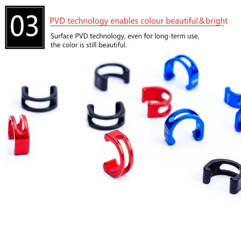 R-FLOWER 5 Pcs Kabel Rem/Line Gesper Aksesoris Pandu Jalan Outdoor MTB Sepeda C-buckle Clasps