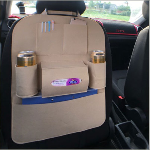 Car Seat Organizer Tas Mobil Multifungsi dipasang di belakang Jok