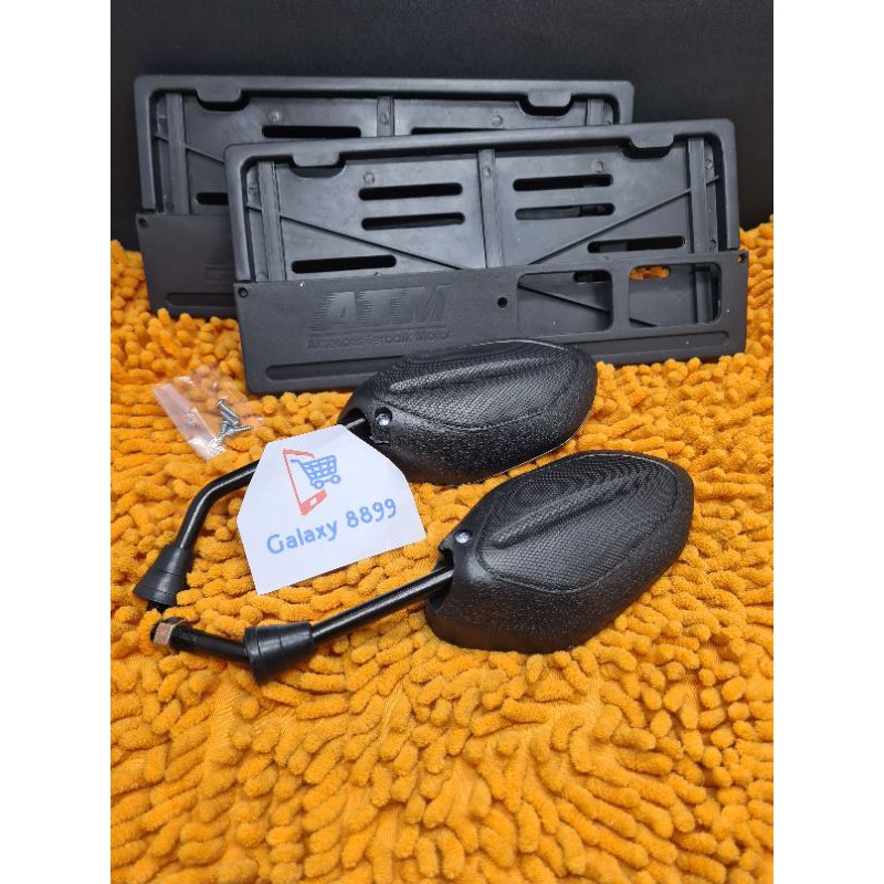 Spion Standar Honda Beat + Dudukan Plat Nomor ATM Polos