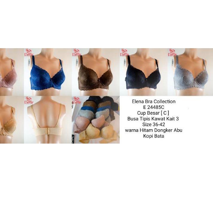 Bra | Bh Elena 24485C | Bh Busa Tipis Full Cup [ C ] Pakai Kawat Kait 3