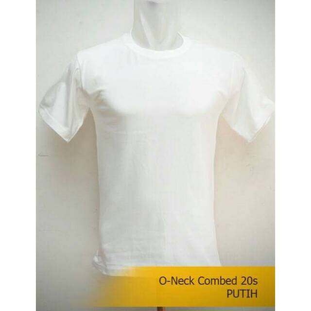 Kaos polos cotton combed 20s