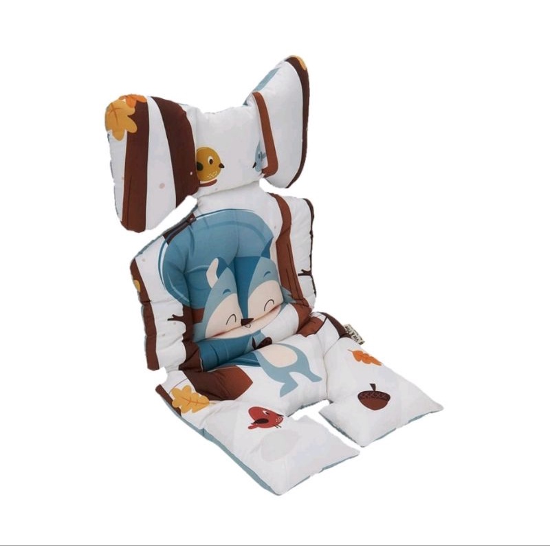 Vee &amp; Mee Alas Stroller + Bantal Dot Squirrel Series - VMA1030