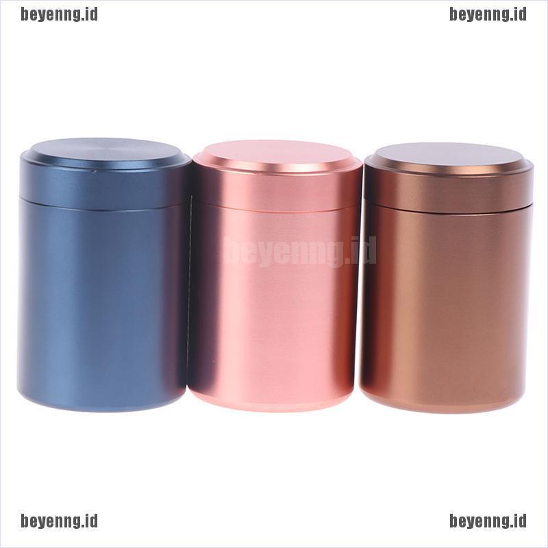 Bey 1pc Toples Penyimpanan Daun Teh Herbal Kedap Udara Bahan Aluminum