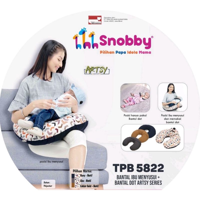 Snobby Bantal Ibu Menyusui + Bantal Dot Artsy Series TPB5822