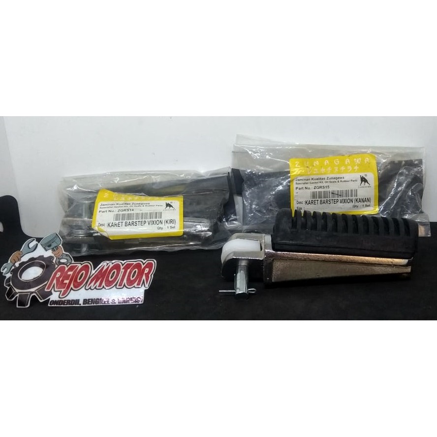 Karet Postep Footstep Depan Yamaha Jupiter MX Vixion Merk Zunagawa