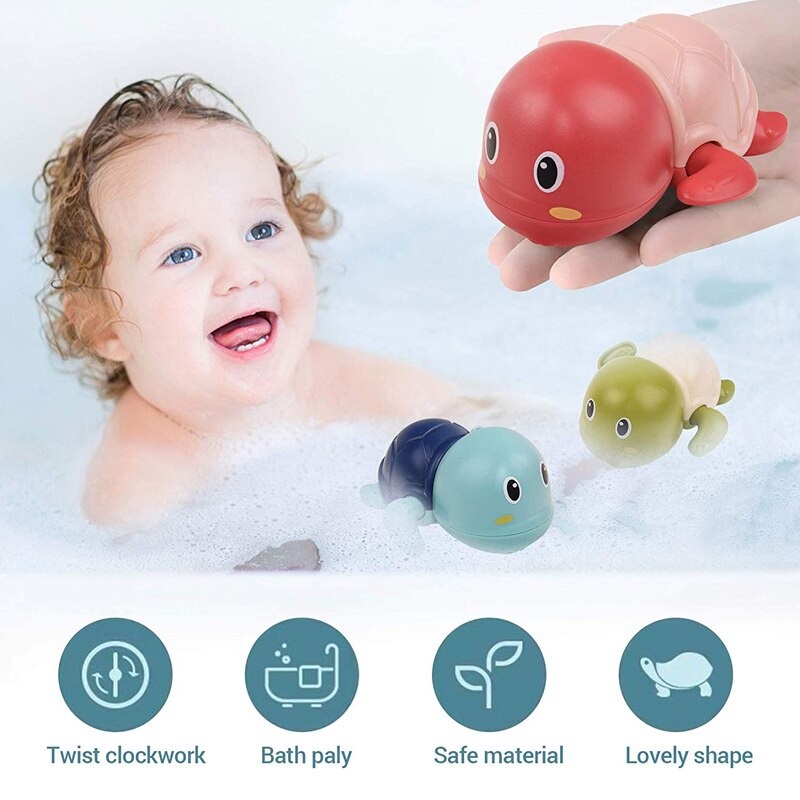 [BISA COD+Lucu] Mainan Bayi Mainan Mandi Bayi Bentuk Penyu Berenang Mainan Baby Toys Penyu Water Air