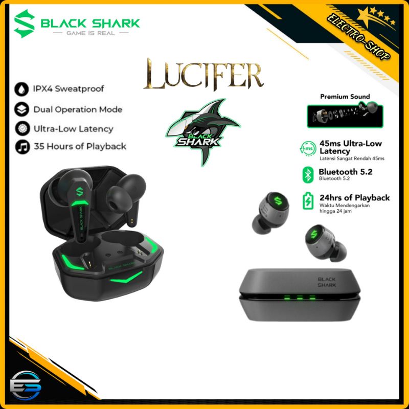 BlackShark Lucifer T4 gaming Earphones TWS EarBuds bluetooth