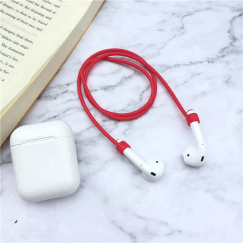 1pc Tali Lanyard Silikon Magnetik anti Hilang Untuk Airpods