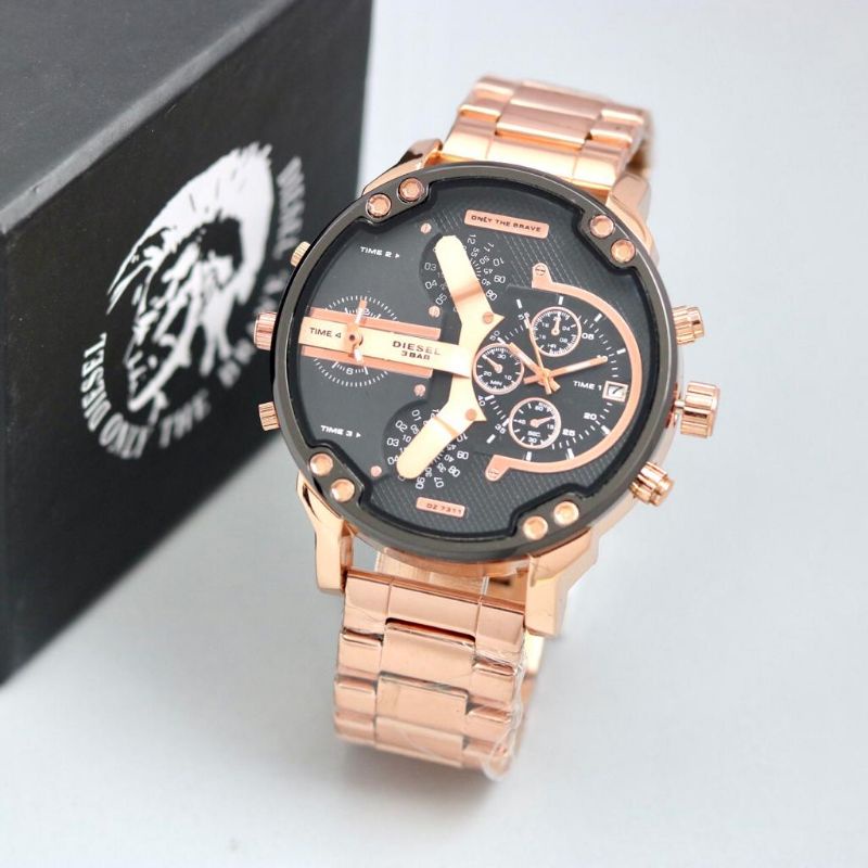 Jam Tangan Dualtime Jam Tangan Chronograph Pria Stainliss Steel