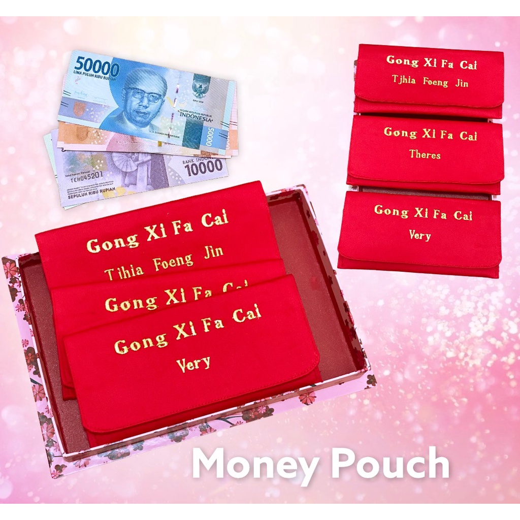 Fawn’G Handmade - Money Pouch Angpao CNY Imlek Gong xi fa Cai / Angpau Bordir